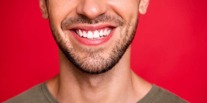 Man smiling showing teeth