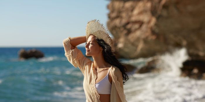 Woman on a beach