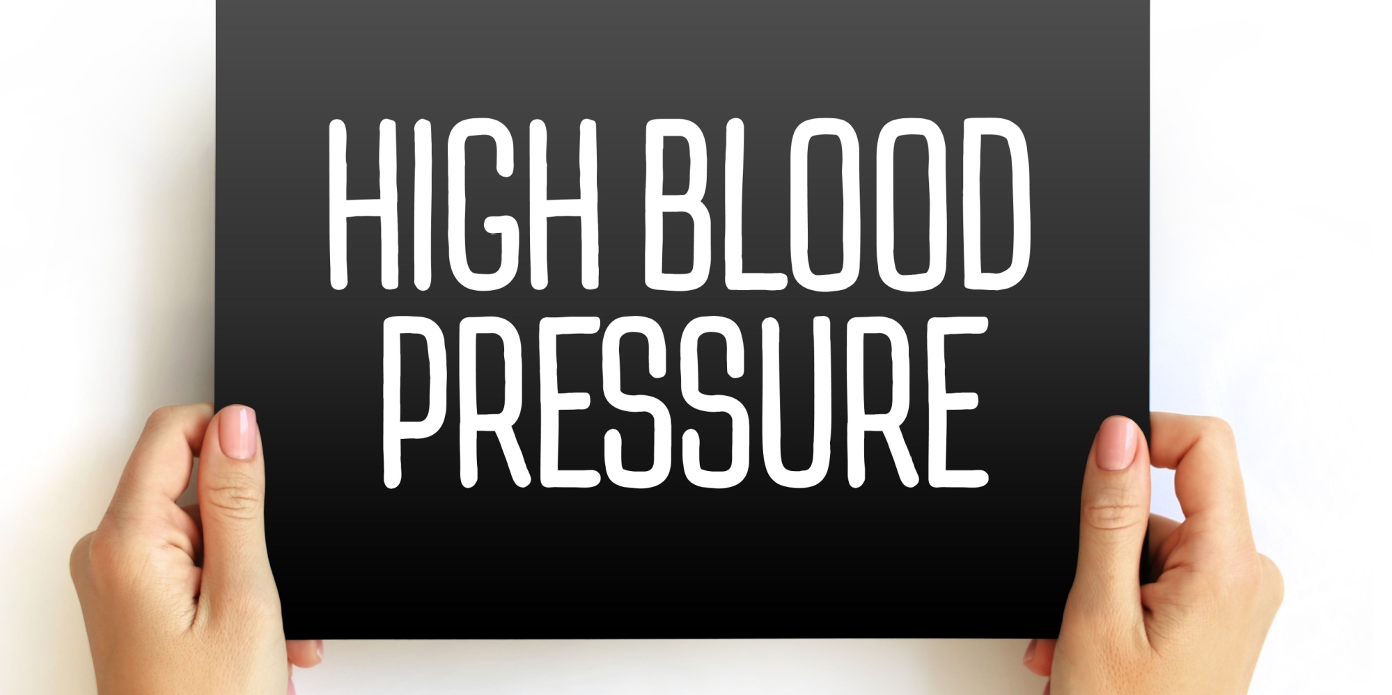 A sign saying HIGH BLOOD PRESSURE