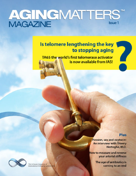 Aging Matters Magazine cover of a hand holding a big gold key